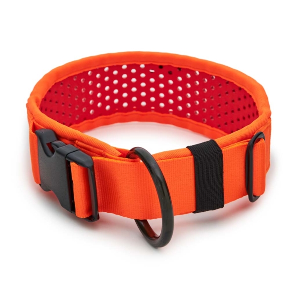 SOFTY Halsband | Länge: 55-61cm | Breite: 6,3cm | Farbe: orange/rot